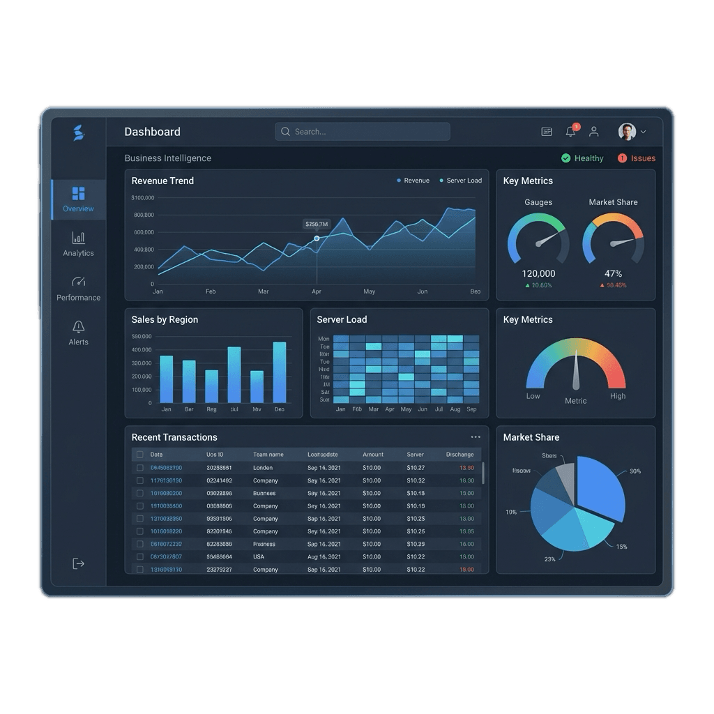 Realistic Dashboard Preview